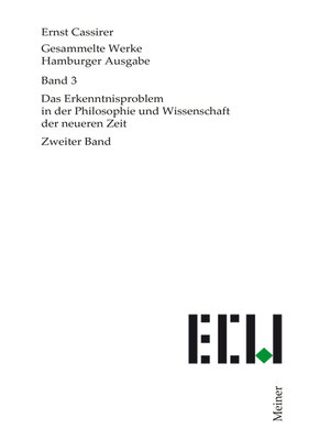 cover image of Das Erkenntnisproblem in der Philosophie und Wissenschaft der neueren Zeit. Zweiter Band